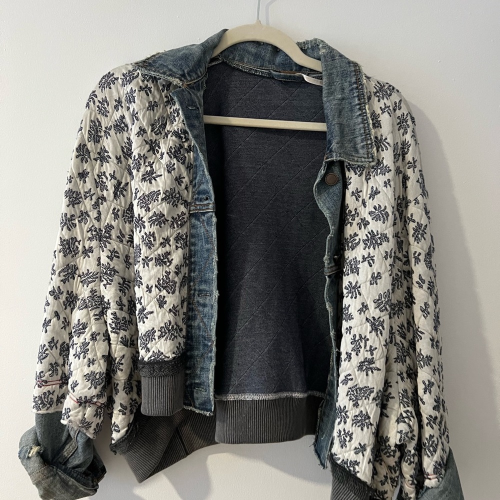Free people ditzy denim jacket